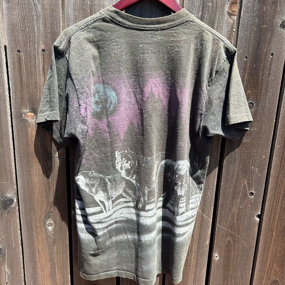 VINTAGE WOLF AMINAL AOP SINGLE STITCH GRAPHIC TEE - Picture 4 of 6